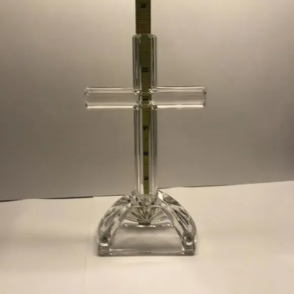 ✝️🎁Beautiful 7 Inch Marquis By Waterford Standing Cross Crystal Easter - Picture 7 of 12